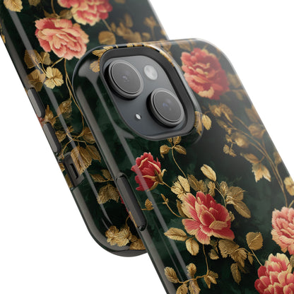 Crimson Bloom Design iPhone Case