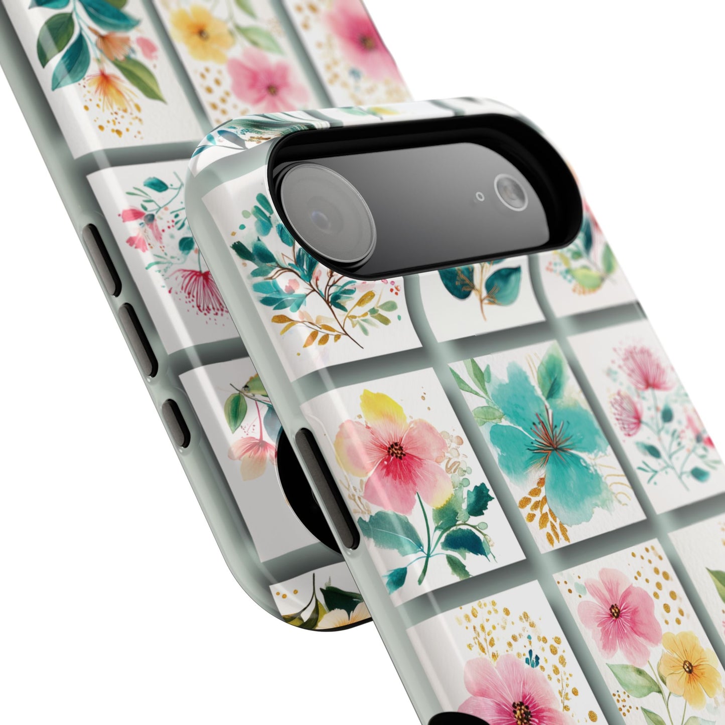 Floral Mosaic Design iPhone Case