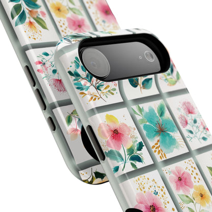Floral Mosaic Design iPhone Case