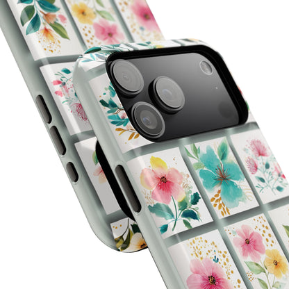 Floral Mosaic Design iPhone Case