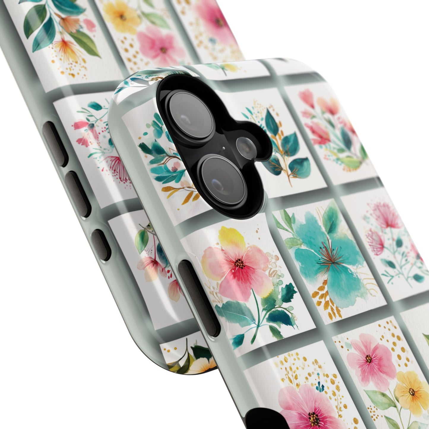 Floral Mosaic Design iPhone Case