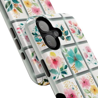 Floral Mosaic Design iPhone Case