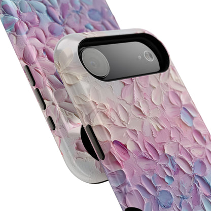 Pastel Flower Abstract Oil Painting Design iPhone Case