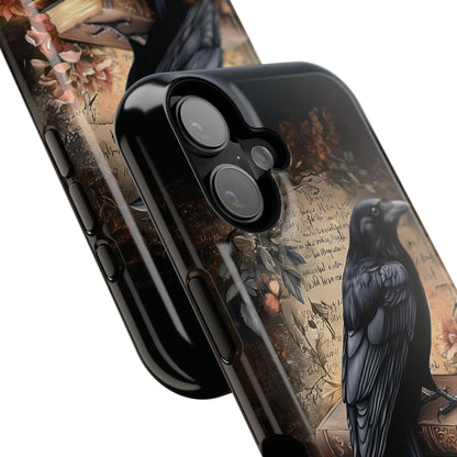 Gothic Book Raven Dark Fantasy Design iPhone Case