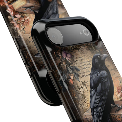 Gothic Book Raven Dark Fantasy Design iPhone Case