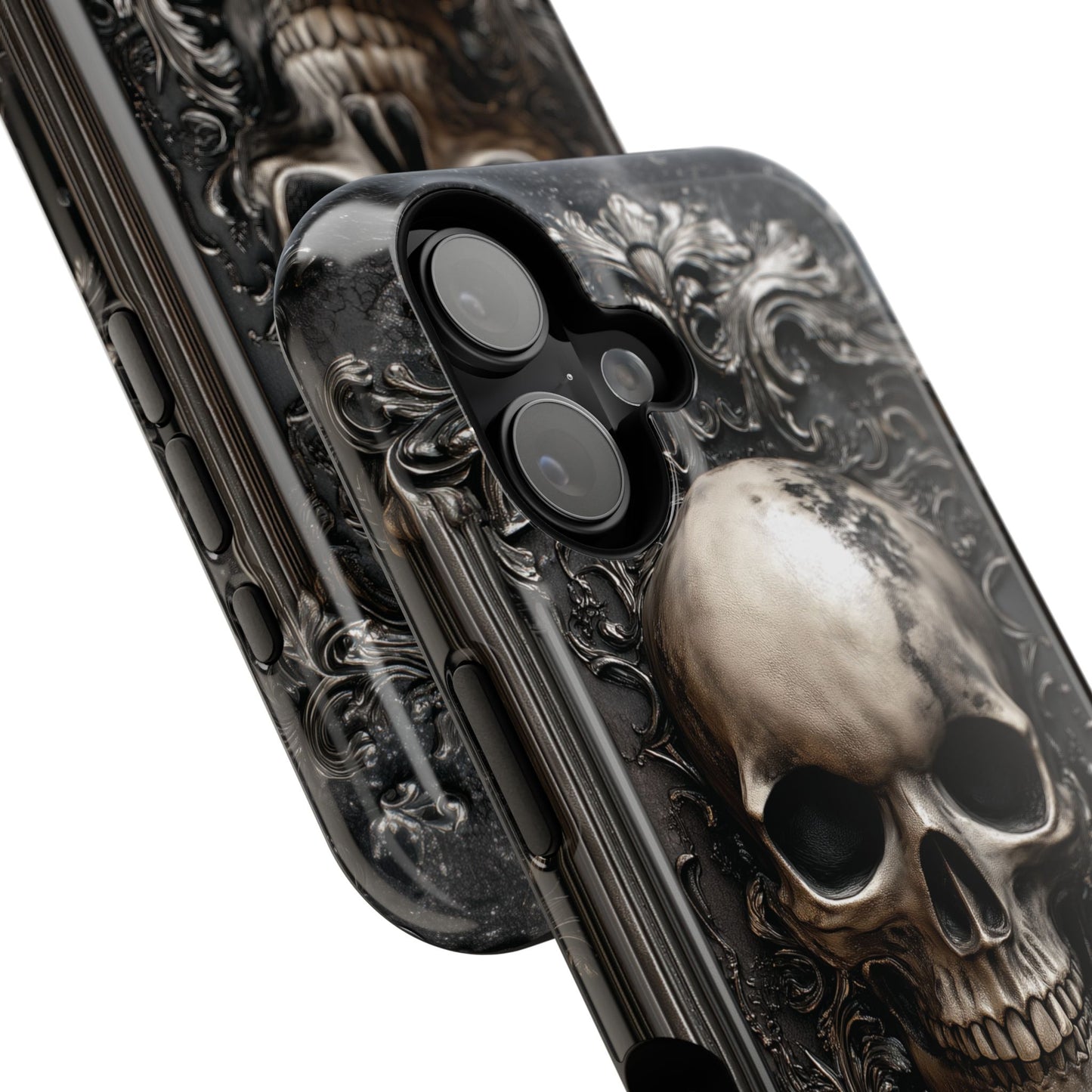 Gothic Skull Metalwork Design iPhone Case