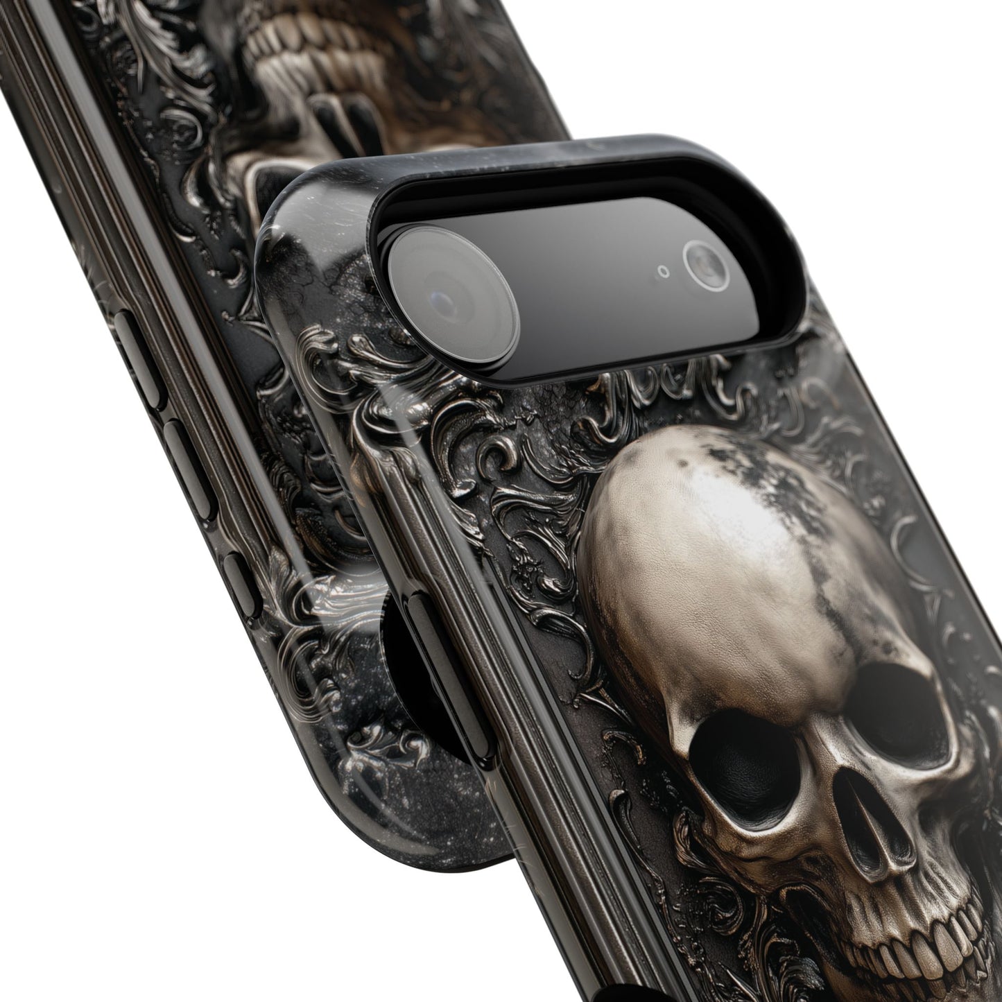 Gothic Skull Metalwork Design iPhone Case