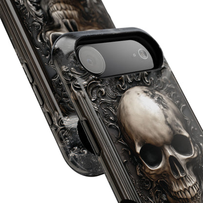 Gothic Skull Metalwork Design iPhone Case