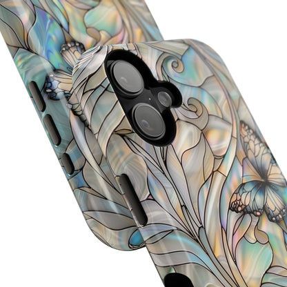 Butterflies Stained Glass Design iPhone Case