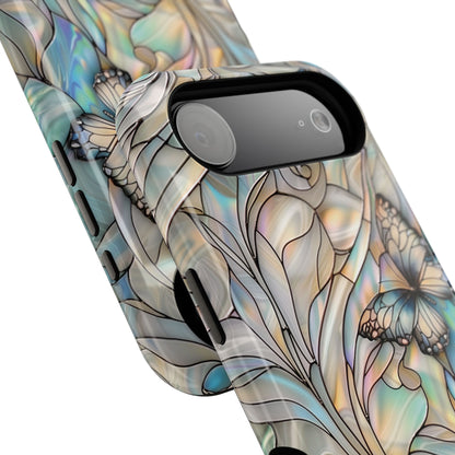 Butterflies Stained Glass Design iPhone Case