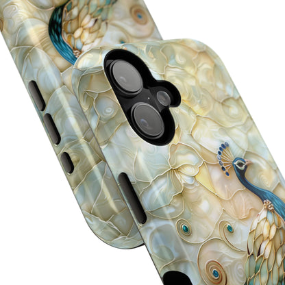 Peacock Stained Glass Design iPhone Case