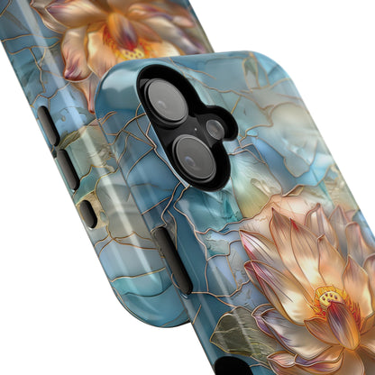 Lotus Flower Stained Glass Design iPhone Case
