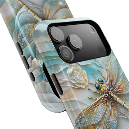 Dragonfly Stained Glass Art iPhone Case