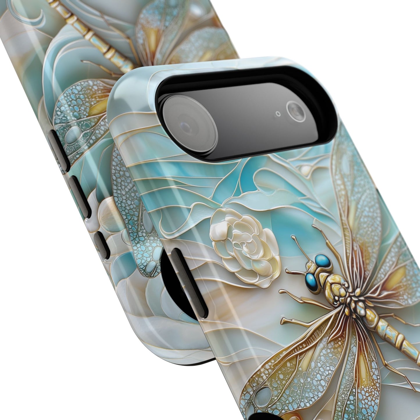 Dragonfly Stained Glass Art iPhone Case