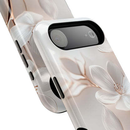 Delicate White Floral Design iPhone Case