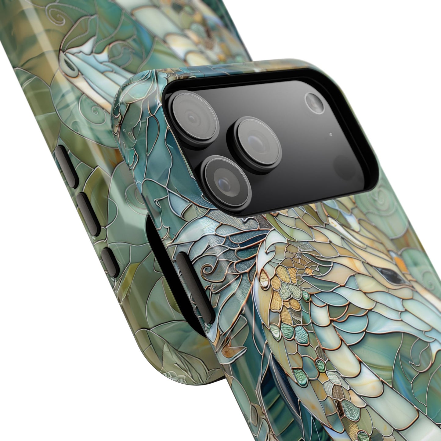 Dragon Stained Glass Design iPhone Case