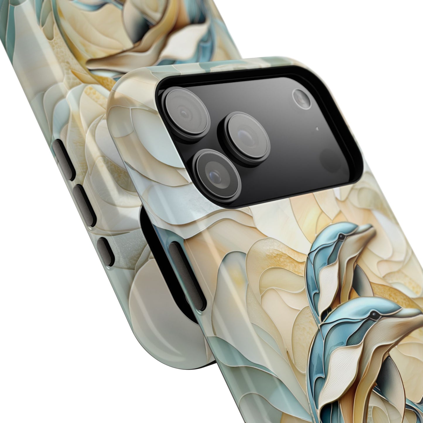Dolphin Stained Glass Design iPhone Case