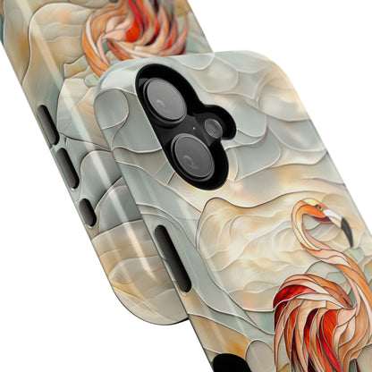 Flamingo Stained Glass Design iPhone Case