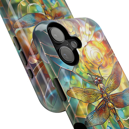 Dragonfly Stained Glass Mosaic Design 2 iPhone Case
