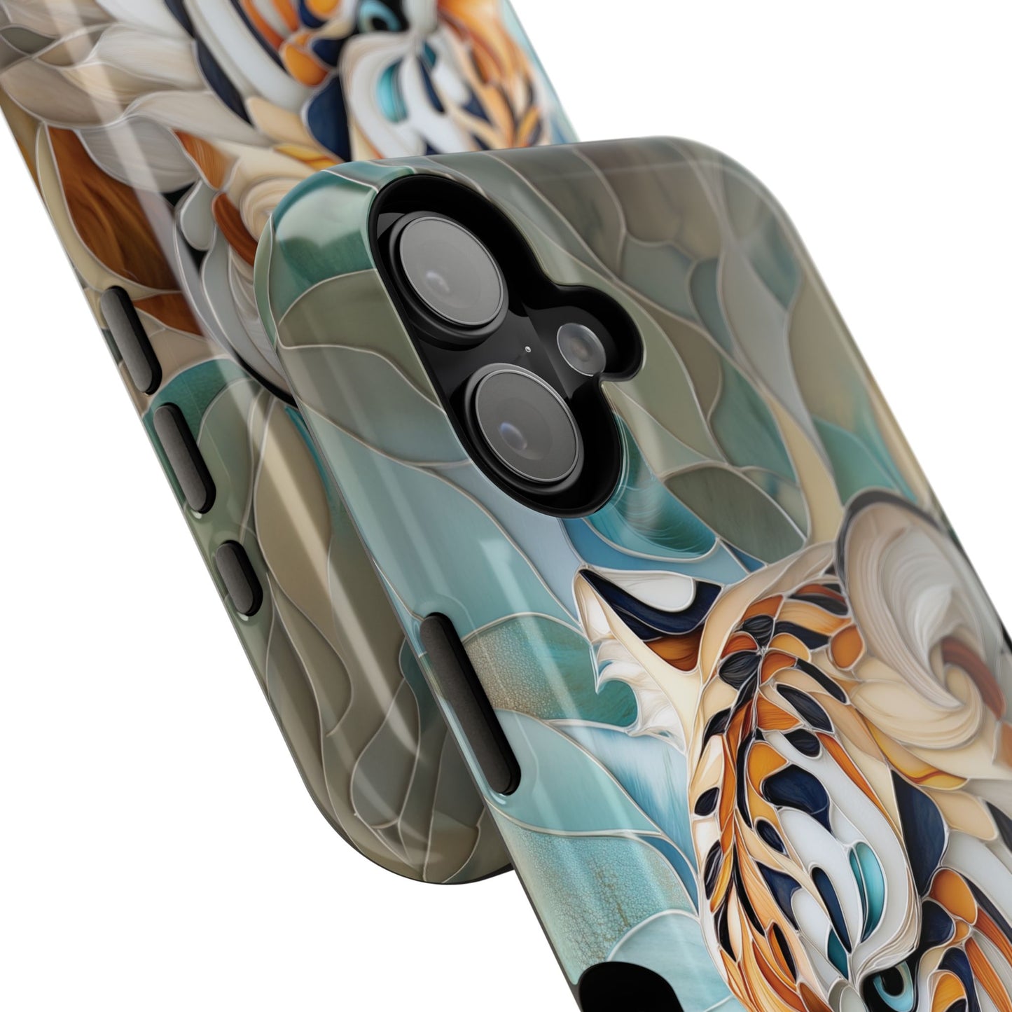Tiger Stained Glass Design iPhone Case