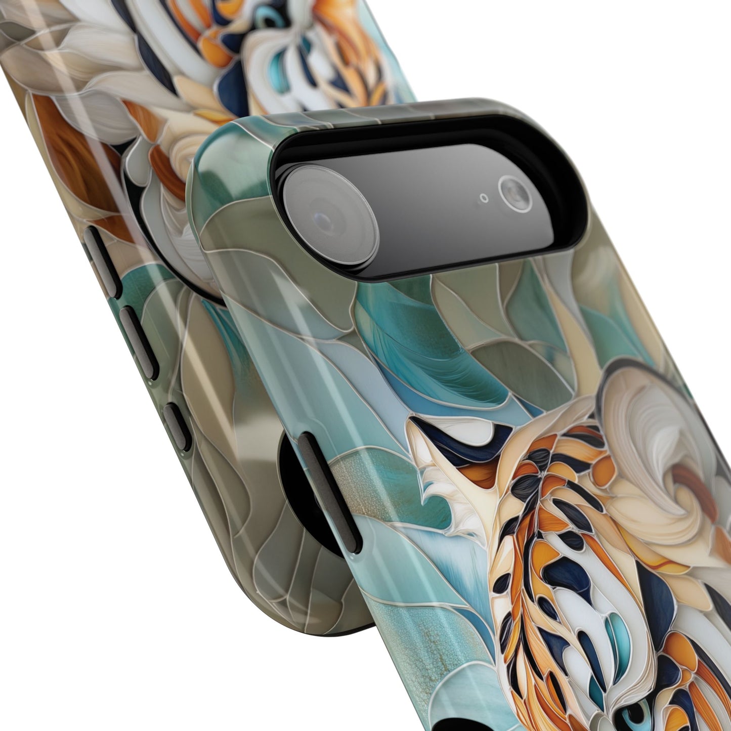 Tiger Stained Glass Design iPhone Case