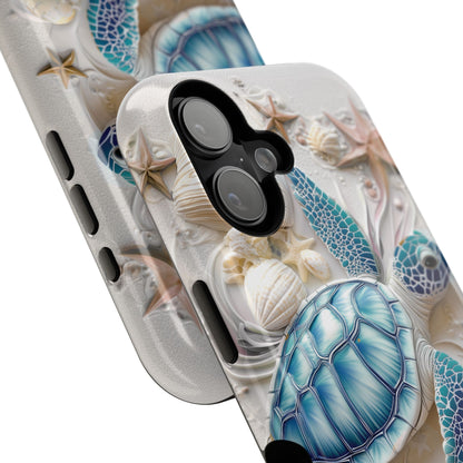 Turtle & Seashell Design iPhone Case