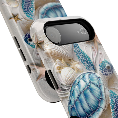 Turtle & Seashell Design iPhone Case