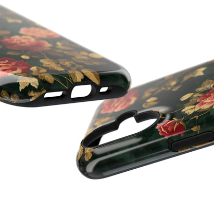 Crimson Bloom Design iPhone Case