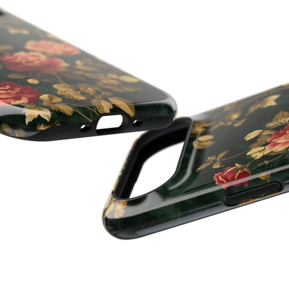 Crimson Bloom Design iPhone Case