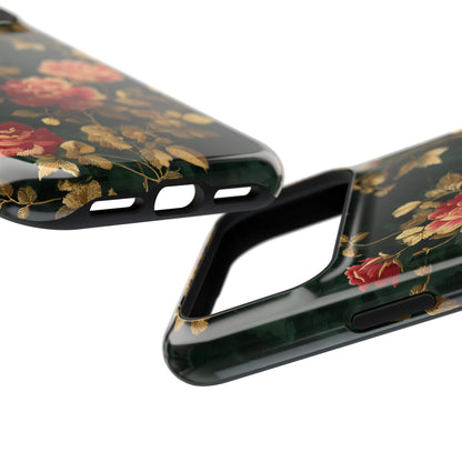 Crimson Bloom Design iPhone Case