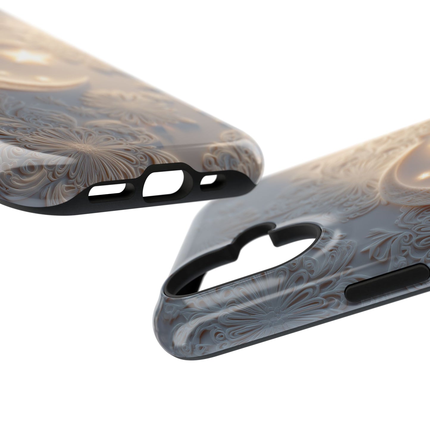 Moonlit Blossom Design iPhone Case