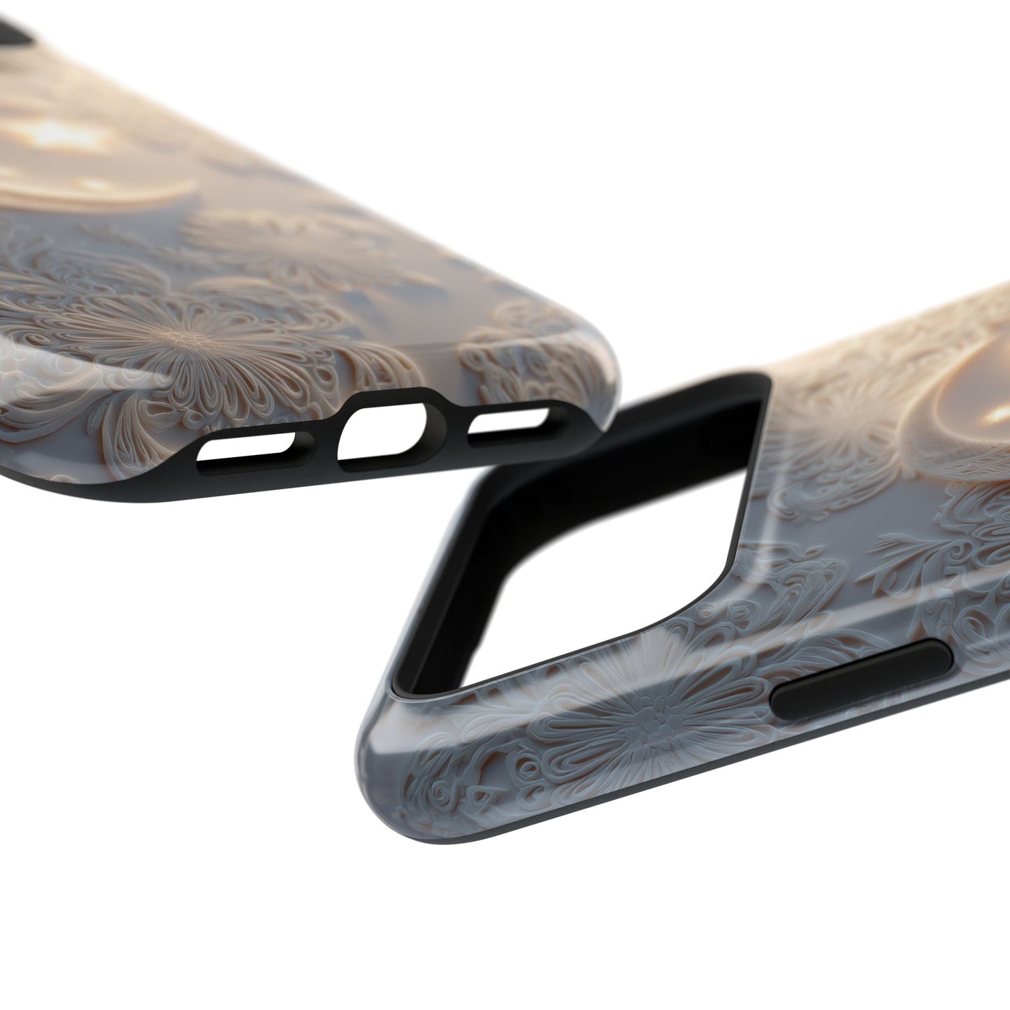 Moonlit Blossom Design iPhone Case