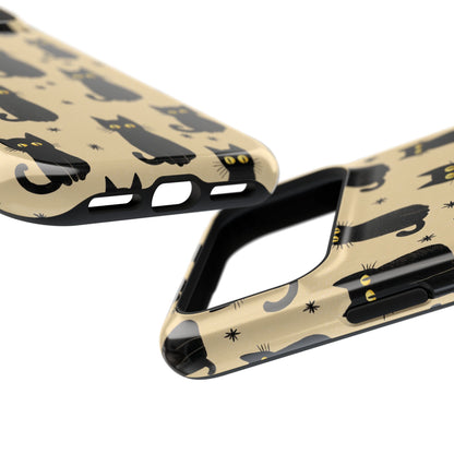 Black Cat Charm Design iPhone Case