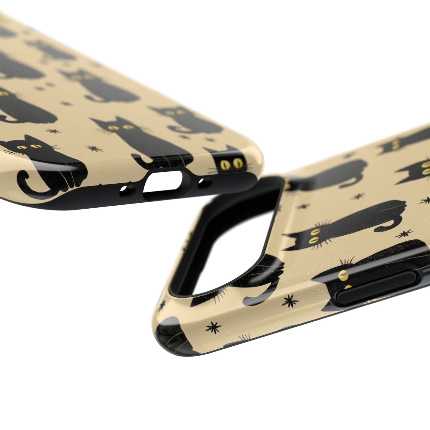 Black Cat Charm Design iPhone Case