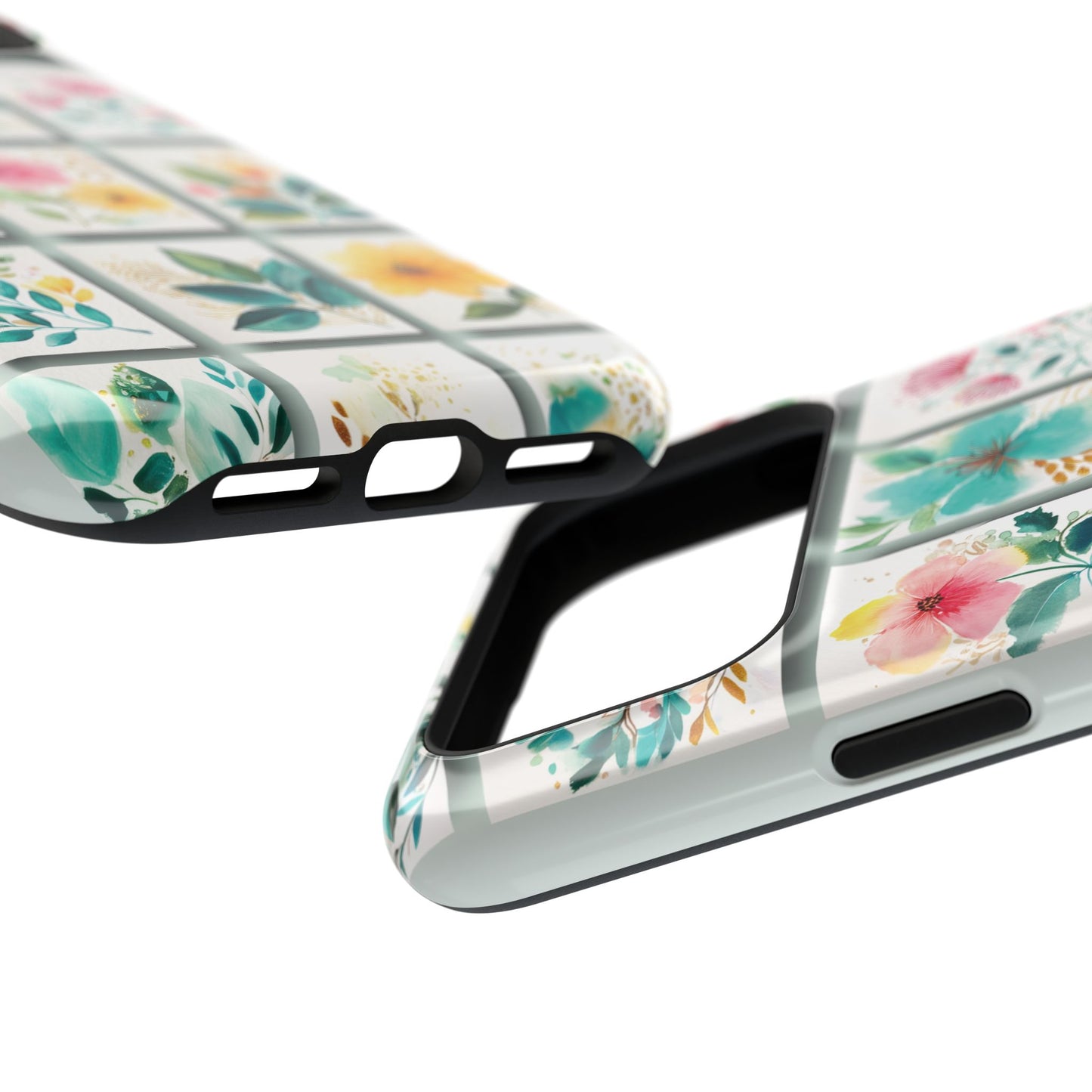 Floral Mosaic Design iPhone Case