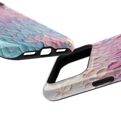 Pastel Flower Abstract Oil Painting Design iPhone Case