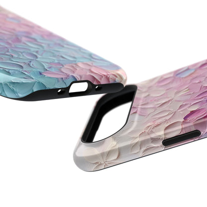 Pastel Flower Abstract Oil Painting Design iPhone Case