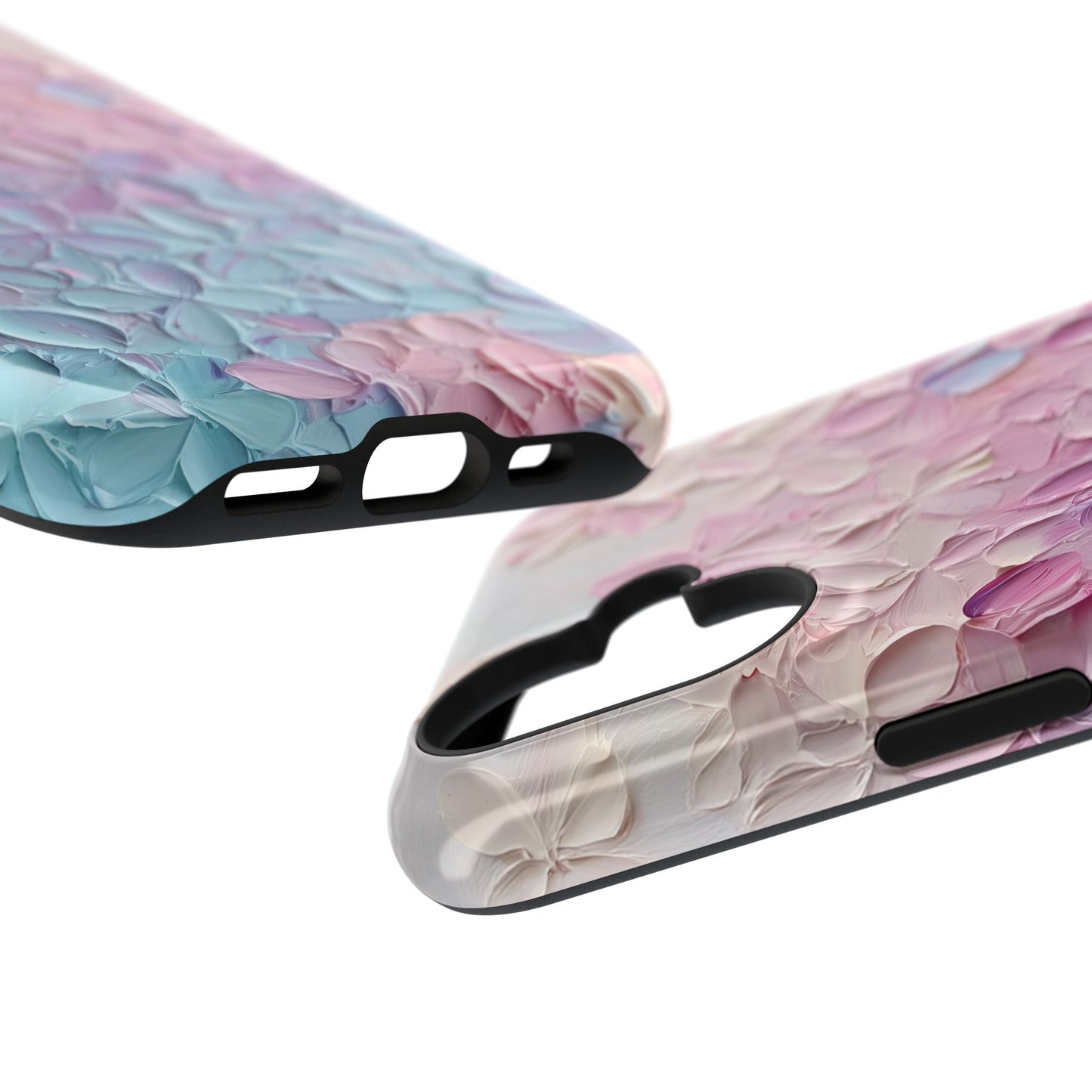 Pastel Flower Abstract Oil Painting Design iPhone Case
