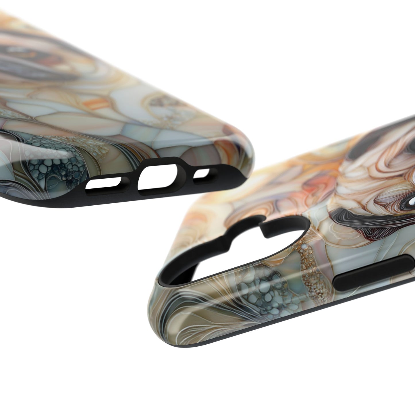 Pug Stained Glass Design iPhone Case