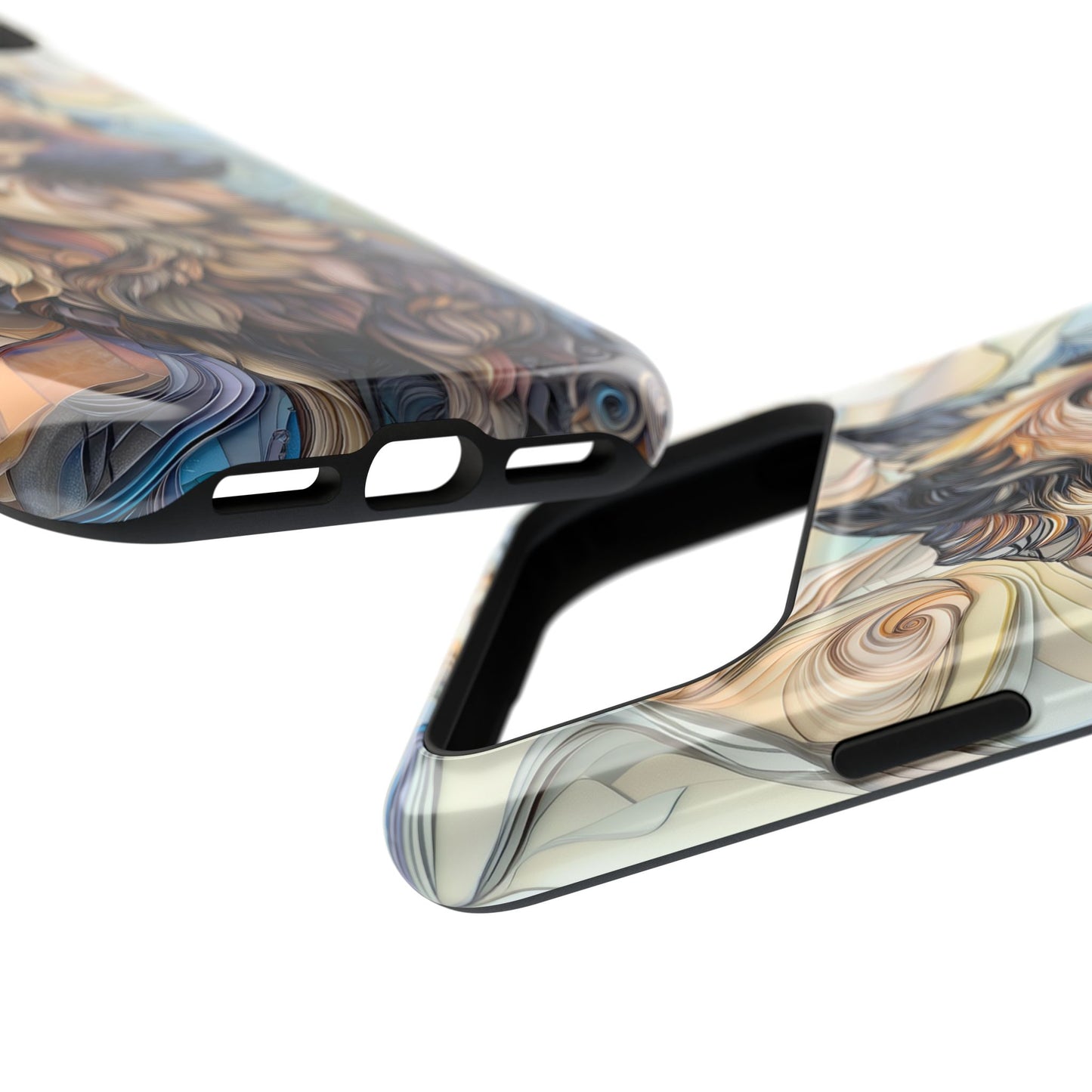 German Shepherd Stained Glass Design iPhone Case