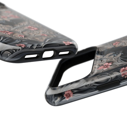 Gothic Victorian Style Bats Design iPhone Case