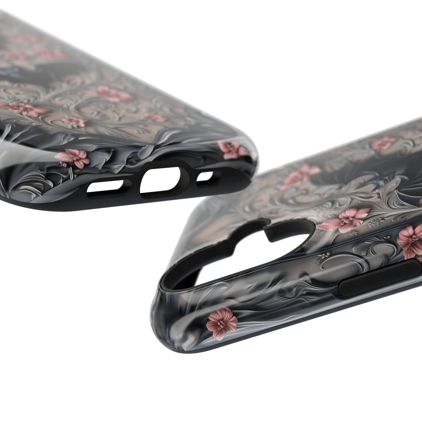 Gothic Victorian Style Bats Design iPhone Case