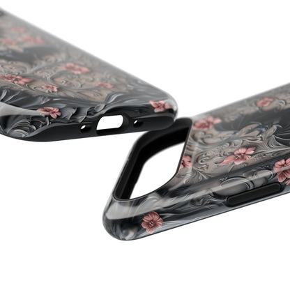 Gothic Victorian Style Bats Design iPhone Case