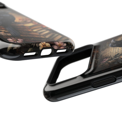 Gothic Book Raven Dark Fantasy Design iPhone Case
