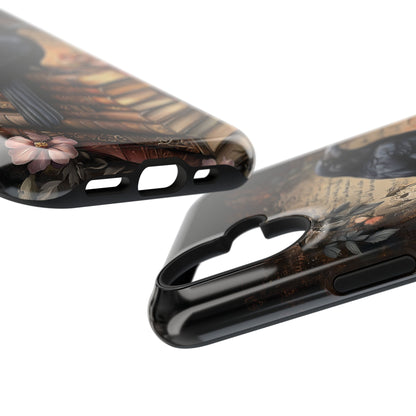 Gothic Book Raven Dark Fantasy Design iPhone Case
