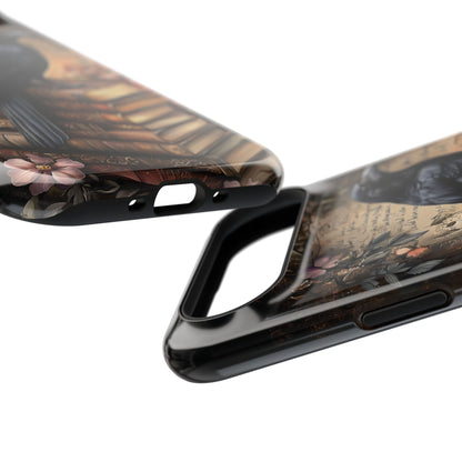 Gothic Book Raven Dark Fantasy Design iPhone Case