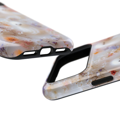 Cute Ghost Floral Design iPhone Case
