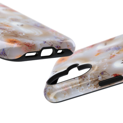 Cute Ghost Floral Design iPhone Case
