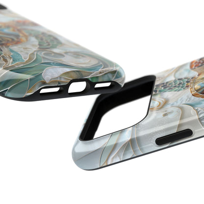Sea Turtle Stained Glass Design 1 Print iPhone Case