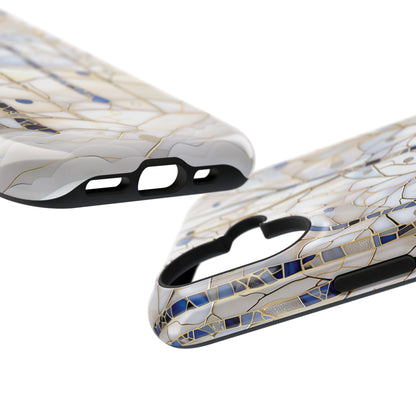 Magical Winter Forest Stained Glass Design iPhone Case